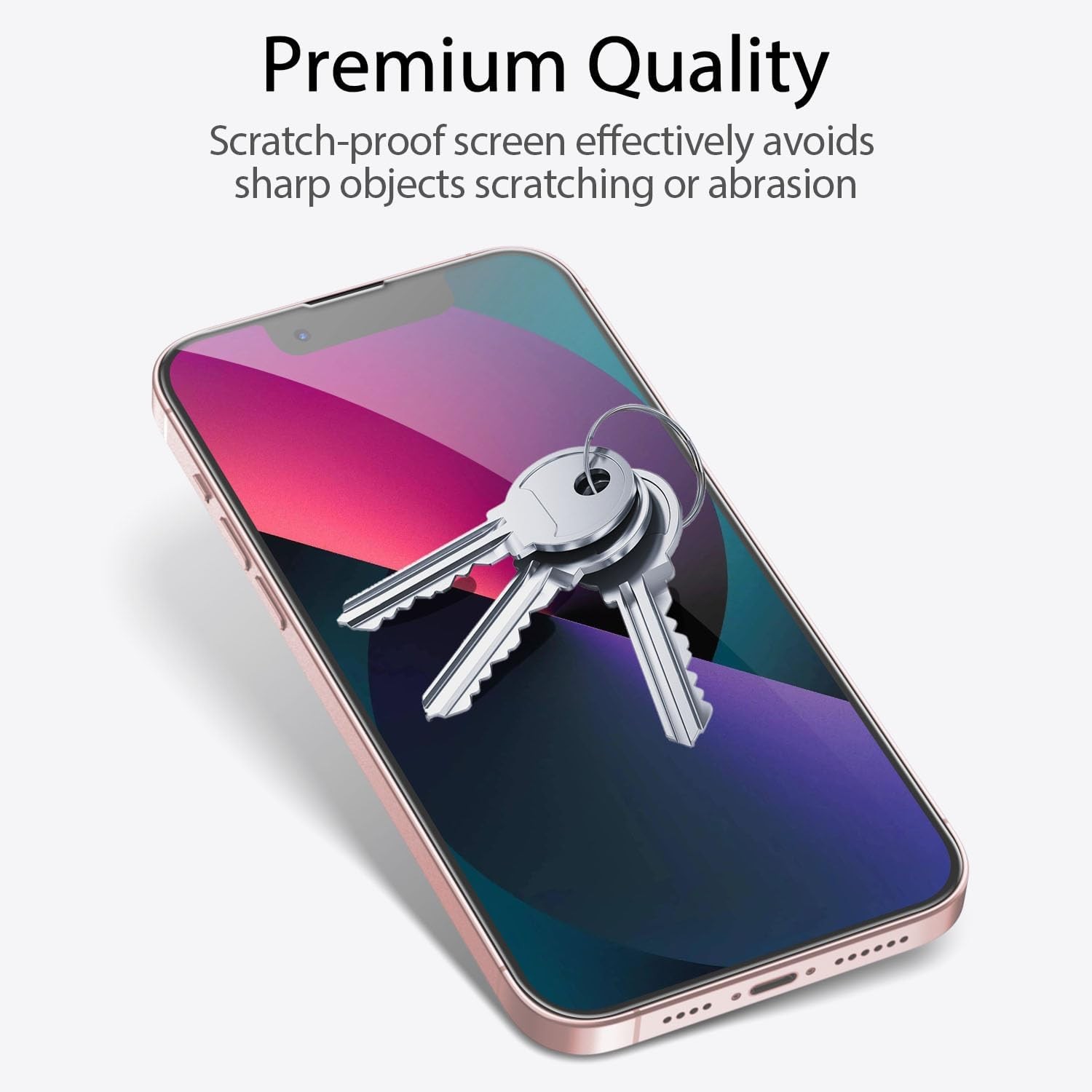 3PCS Screen Protector & Camera Lens Protector for iPhone 13 Tempered Glass Case
