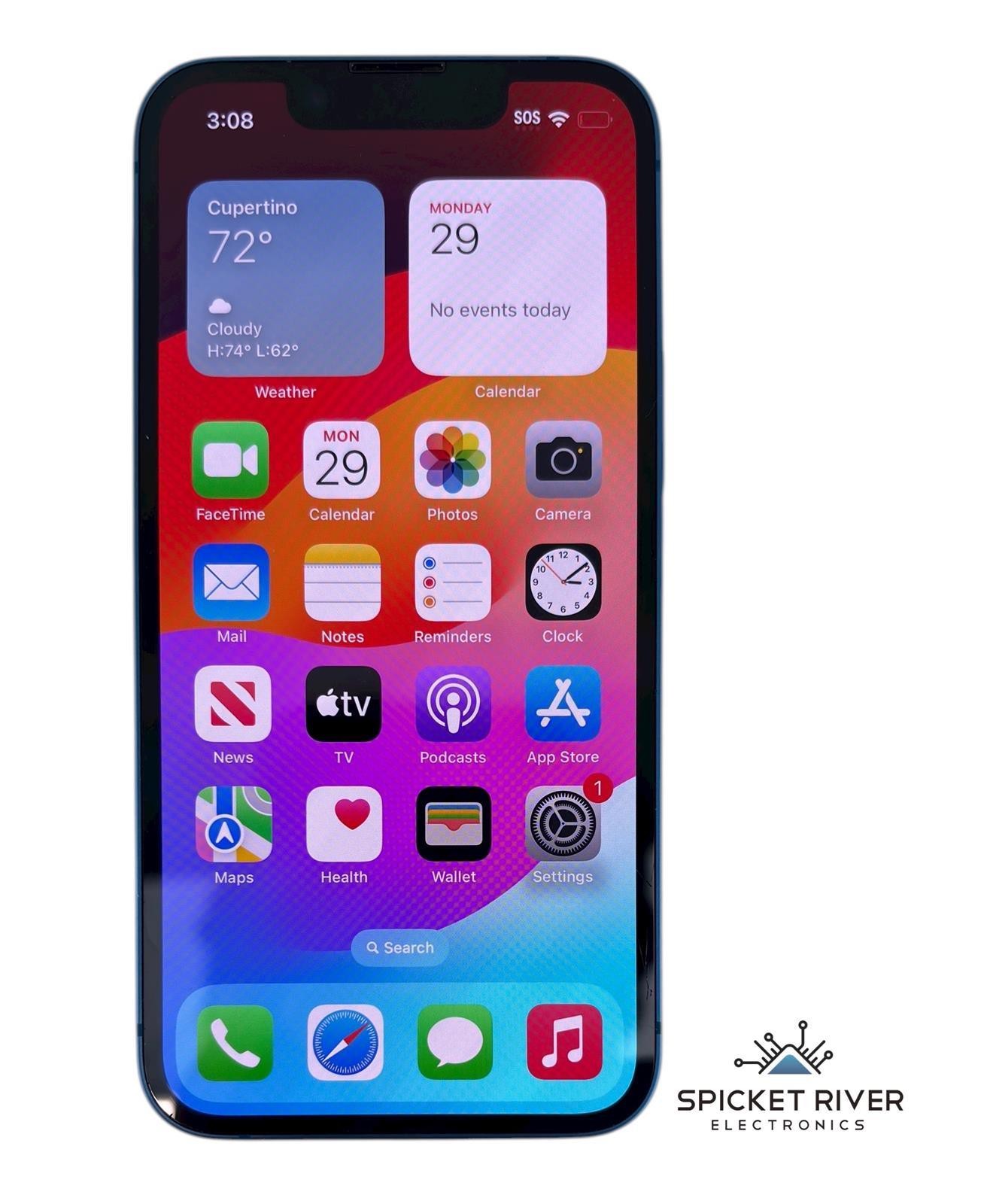 Apple iPhone 13 Mini A2481 – 128GB Unlocked – Blue iOS Smartphone – READ Battery