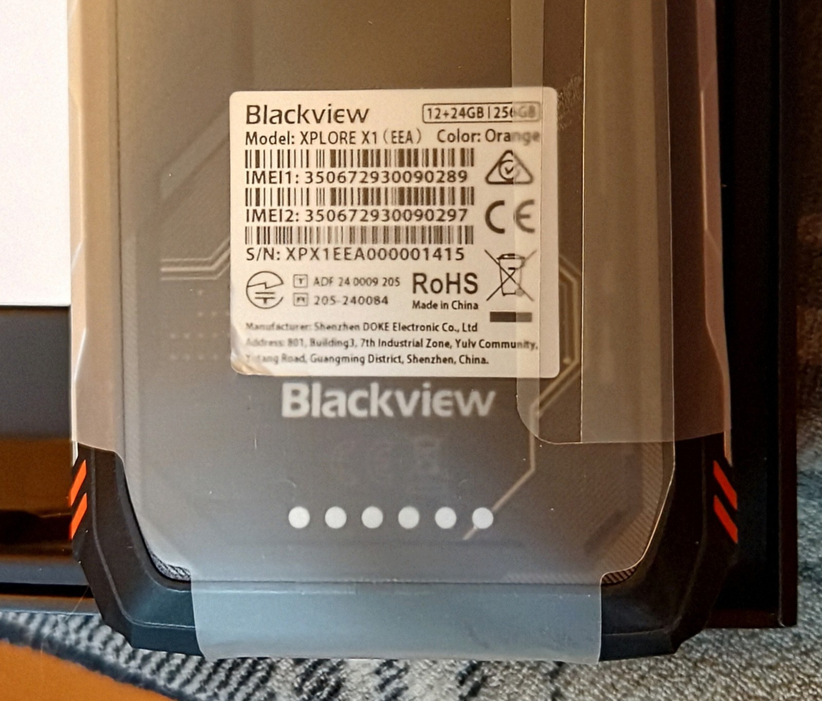 Blackview Xplore X1 Phone New Open Box