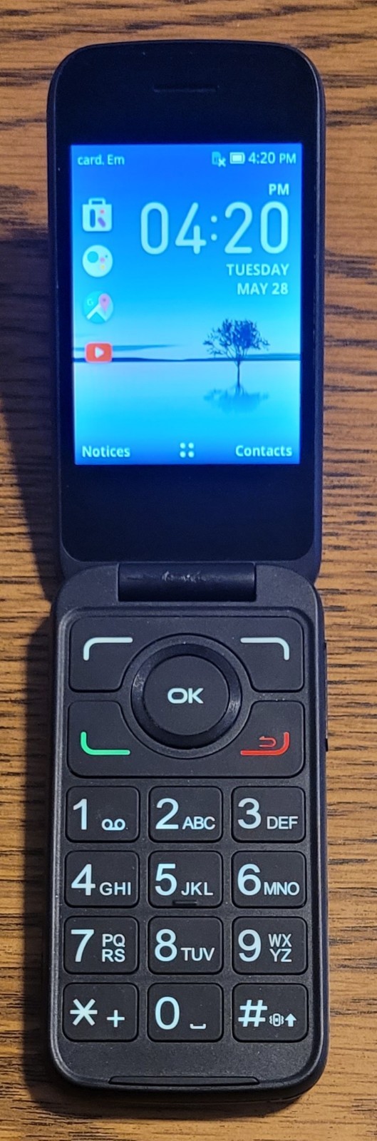 Alcatel SmartFlip 4052R – Gray and Black ( AT&T ) 4G VoLTE Flip Phone – Bundled