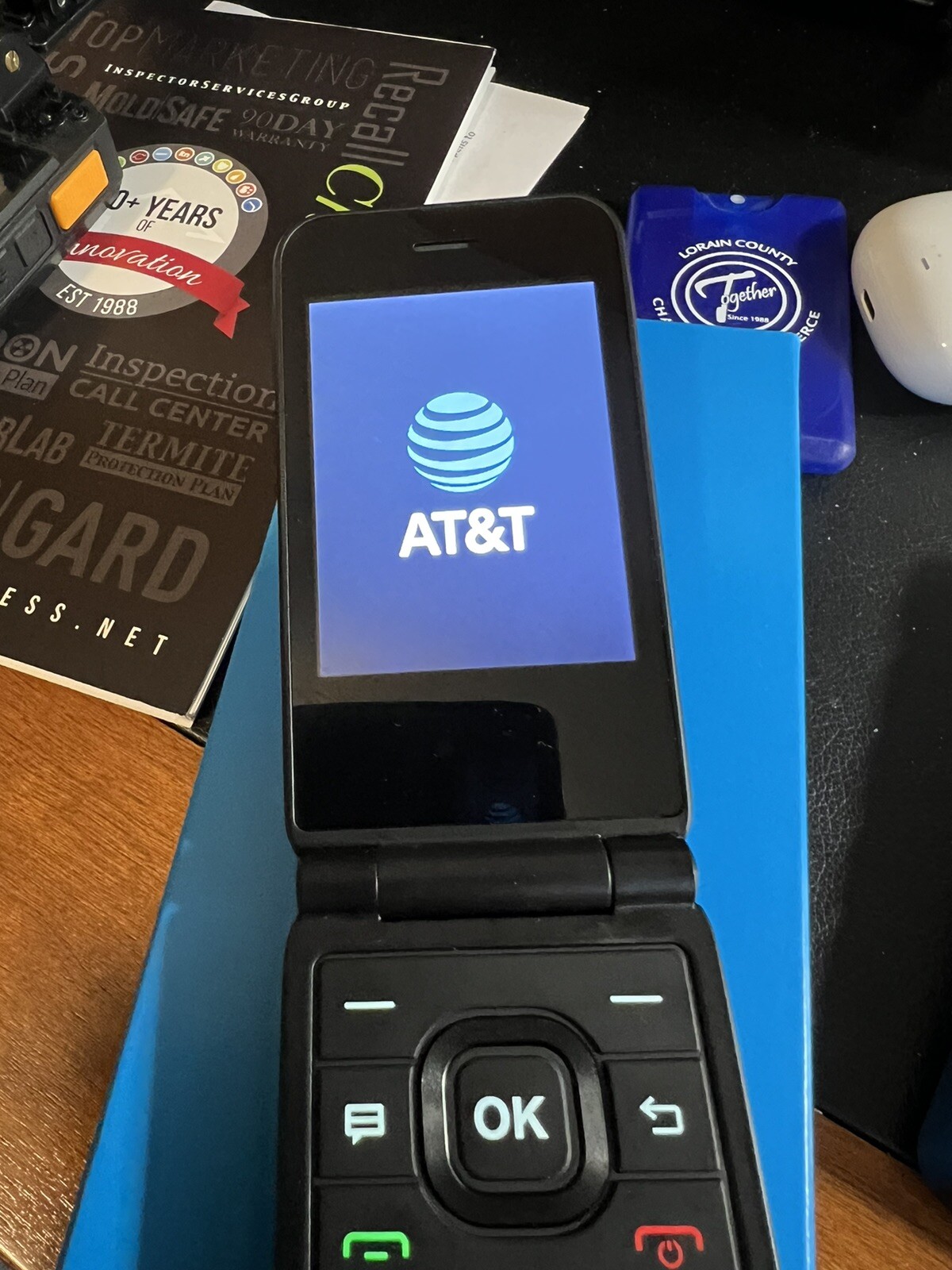 Alcatel U102AA Cingular Flip IV 2.8″ 4gb Storage 512 RAM Mobile Phone – Black
