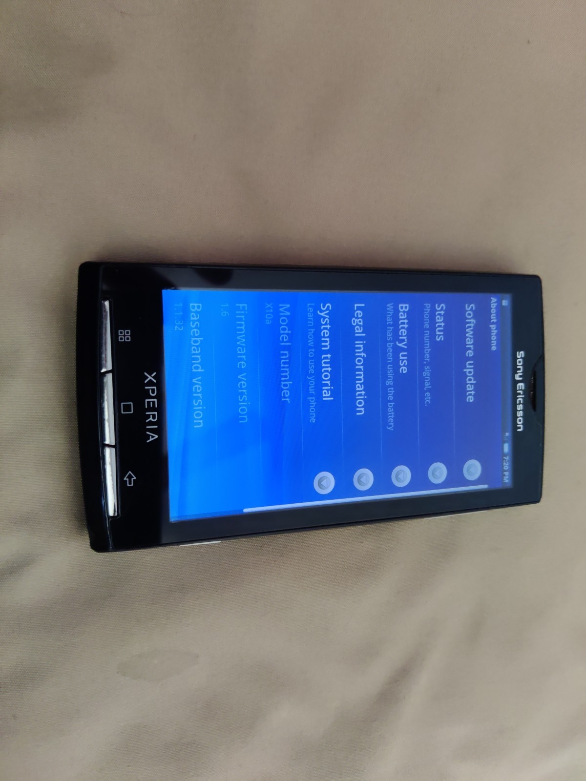 #1C# Sony Ericsson Xperia X10a – Black ( AT&T ) Rare Vintage Collectible Phone