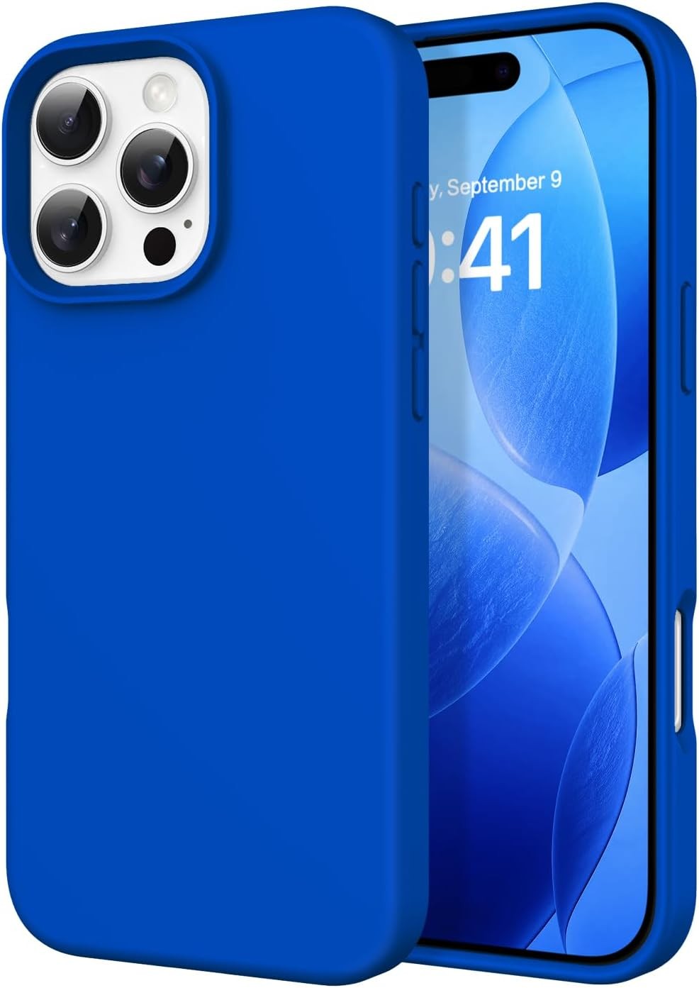 Case for iPhone 16 Pro Max 6.9” Smooth Liquid Silicone Soft Gel Rubber Cover