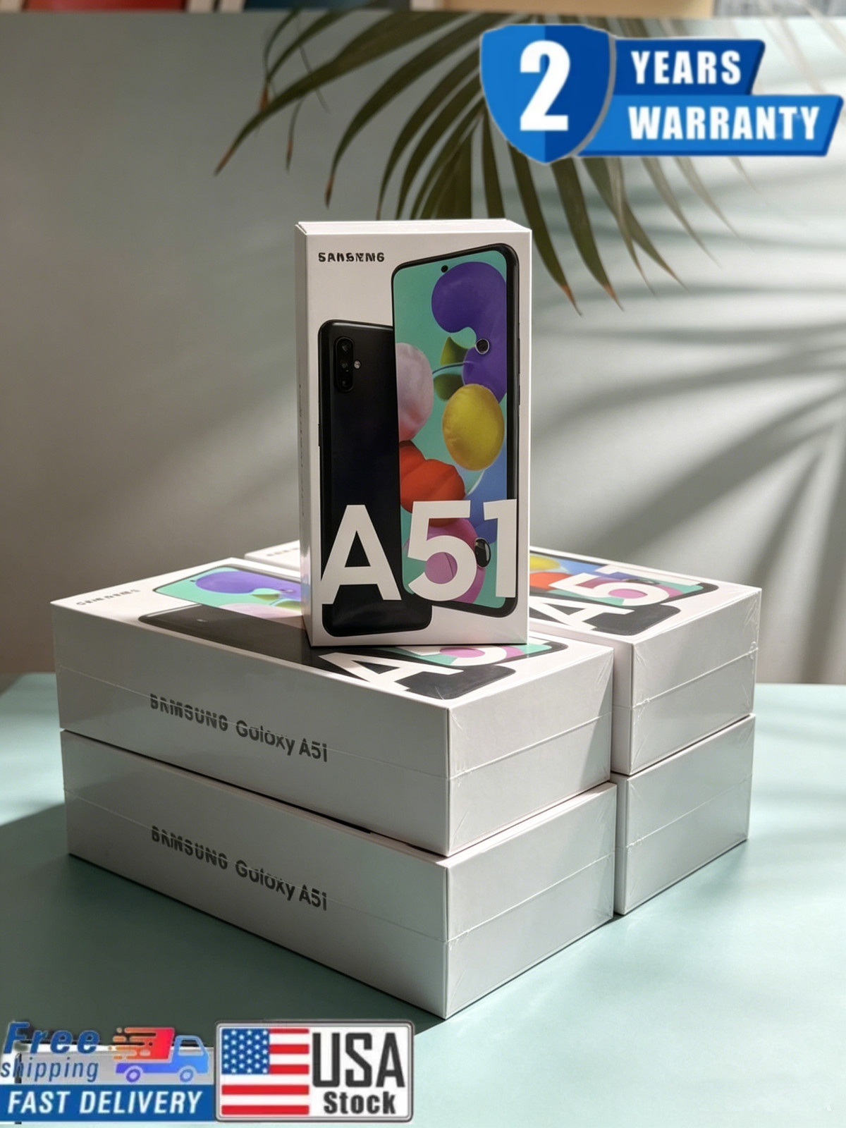 New Sealed Samsung Galaxy A51 128GB Factory Unlocked Black Smartphone