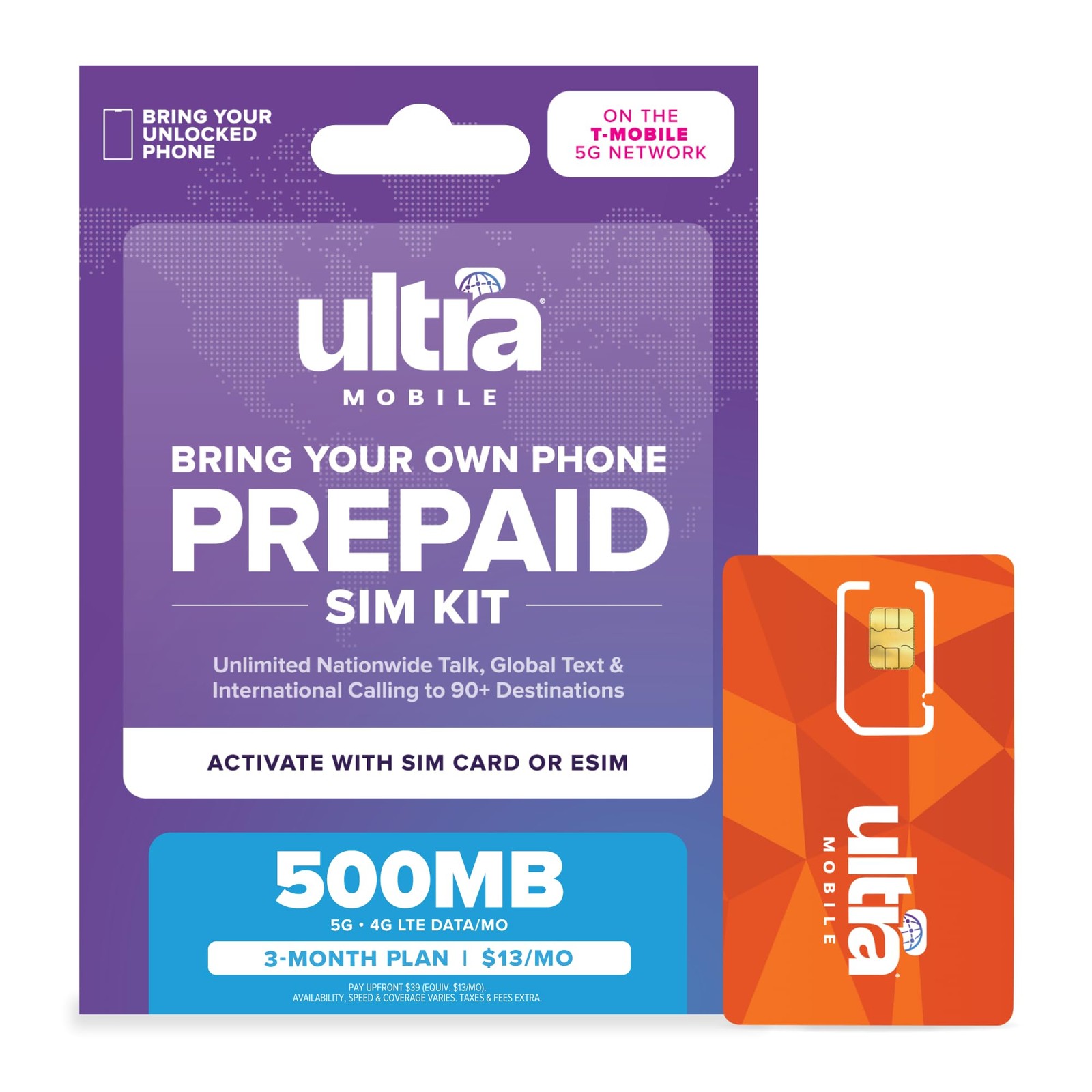$13/mo. Prepaid Plan with Unlimited Talk, Text, & 500MB of 5G • 4G LTE Data f…