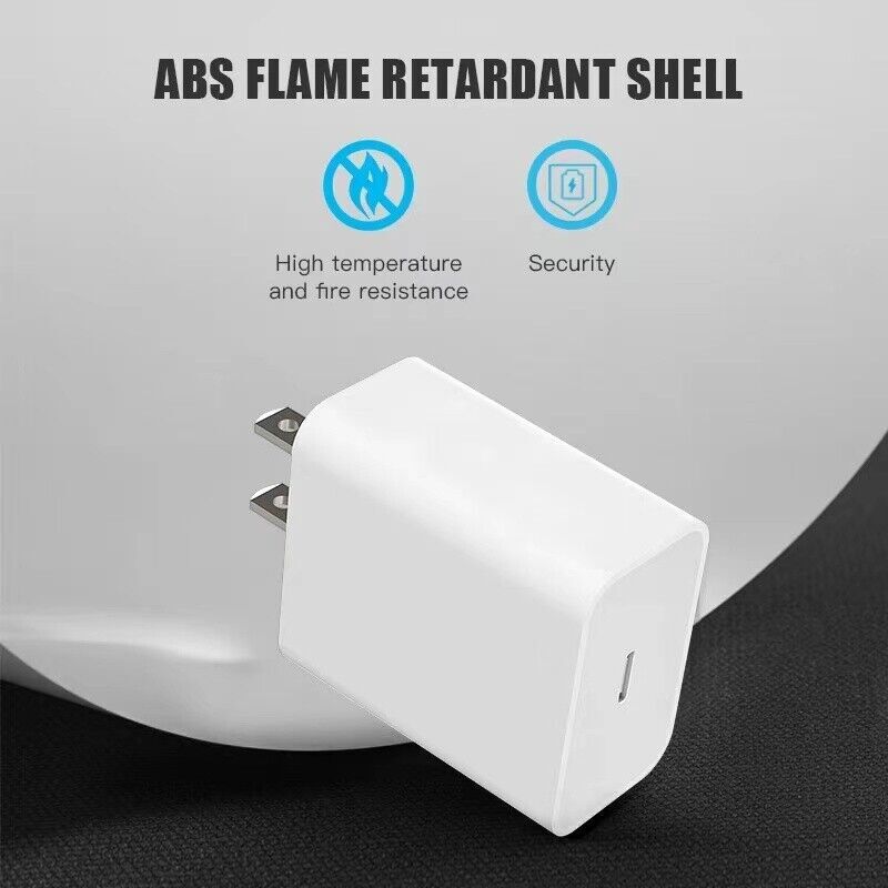 20W Fast Charger Wall Adapter + 3FT USB-C Cable For Apple iPhone 15 14 13 12 11