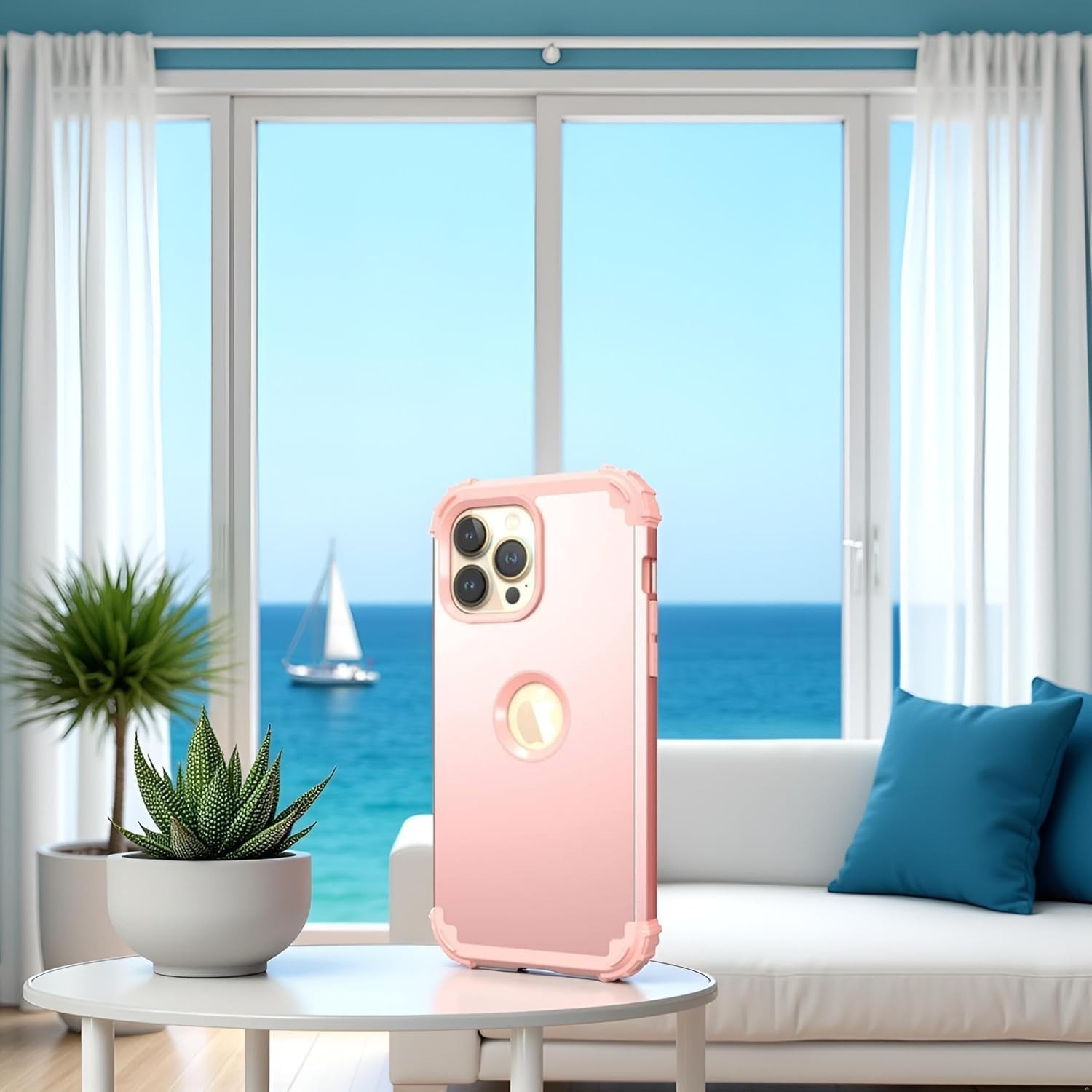 For iPhone 13 Pro Max Case Liquid Silicone Soft Protective Phone Cover