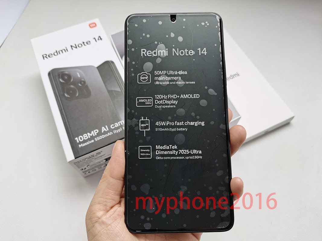 New&Sealed Xiaomi Redmi Note 14 5G Unlocked 256GB 108MP Global Google Smartphone