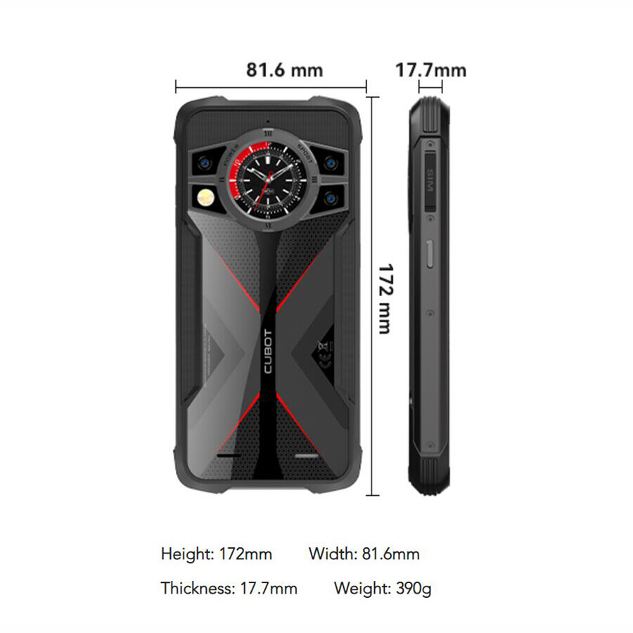 Cubot KingKong 9 Dual Screen Rugged Phone 120Hz 12GB+256GB 100MP Camera 10600mAh
