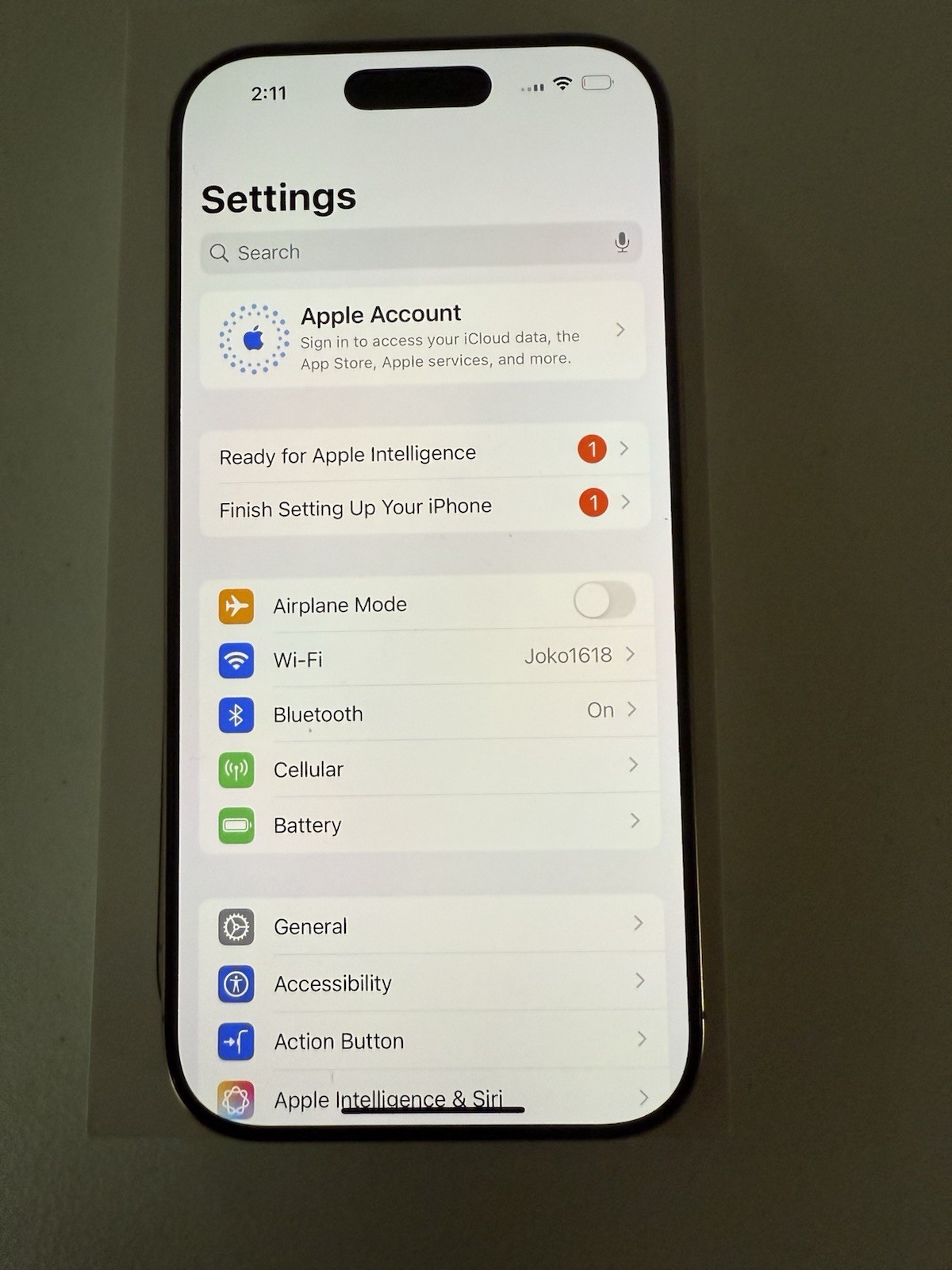 Apple iPhone 16 Pro- 128 GB – Desert Titanium blocked For PARTS ONLY