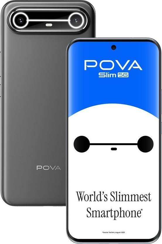 Tecno Pova Slim 5G (Black, 128GB 8GB RAM) Dimensity 6400 5G Global Version