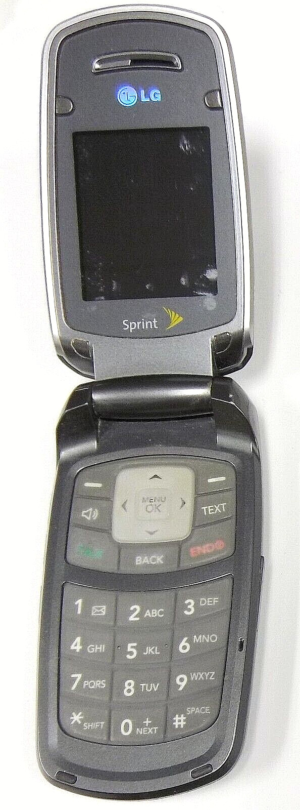 LG LX160 – Silver and Gray ( Sprint ) Rare Cellular Flip Phone