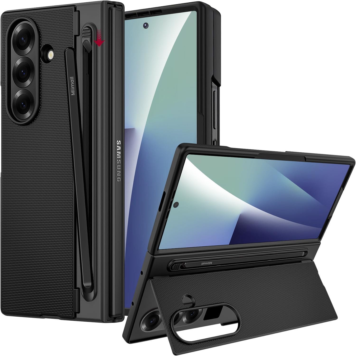 Slim Thin Protective Cover for Samsung Galaxy Z Fold 7 Case with S Pen Holder Sl