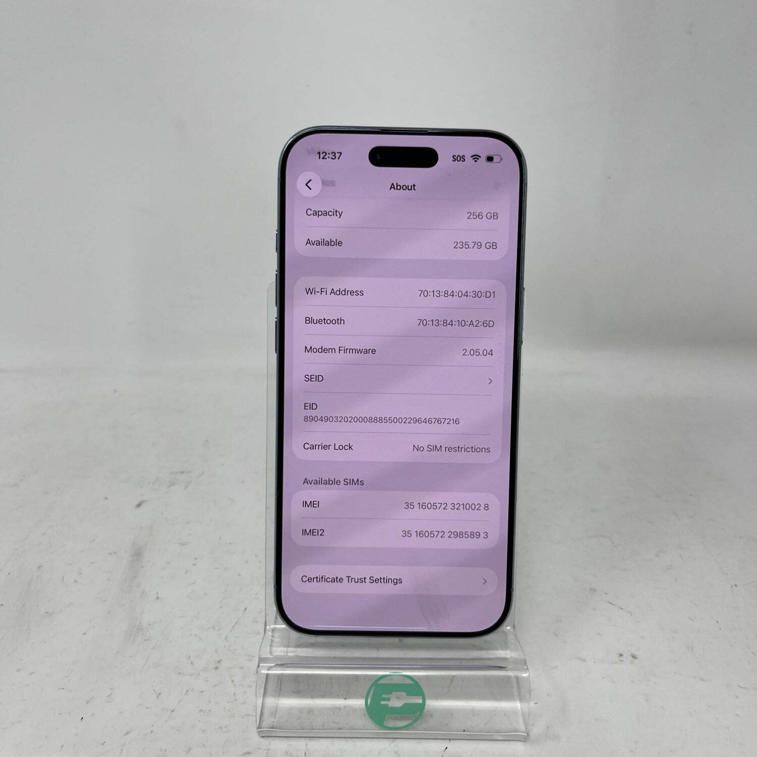 Factory Unlocked Apple iPhone Air 256GB Sky Blue MG1D4LL/A
