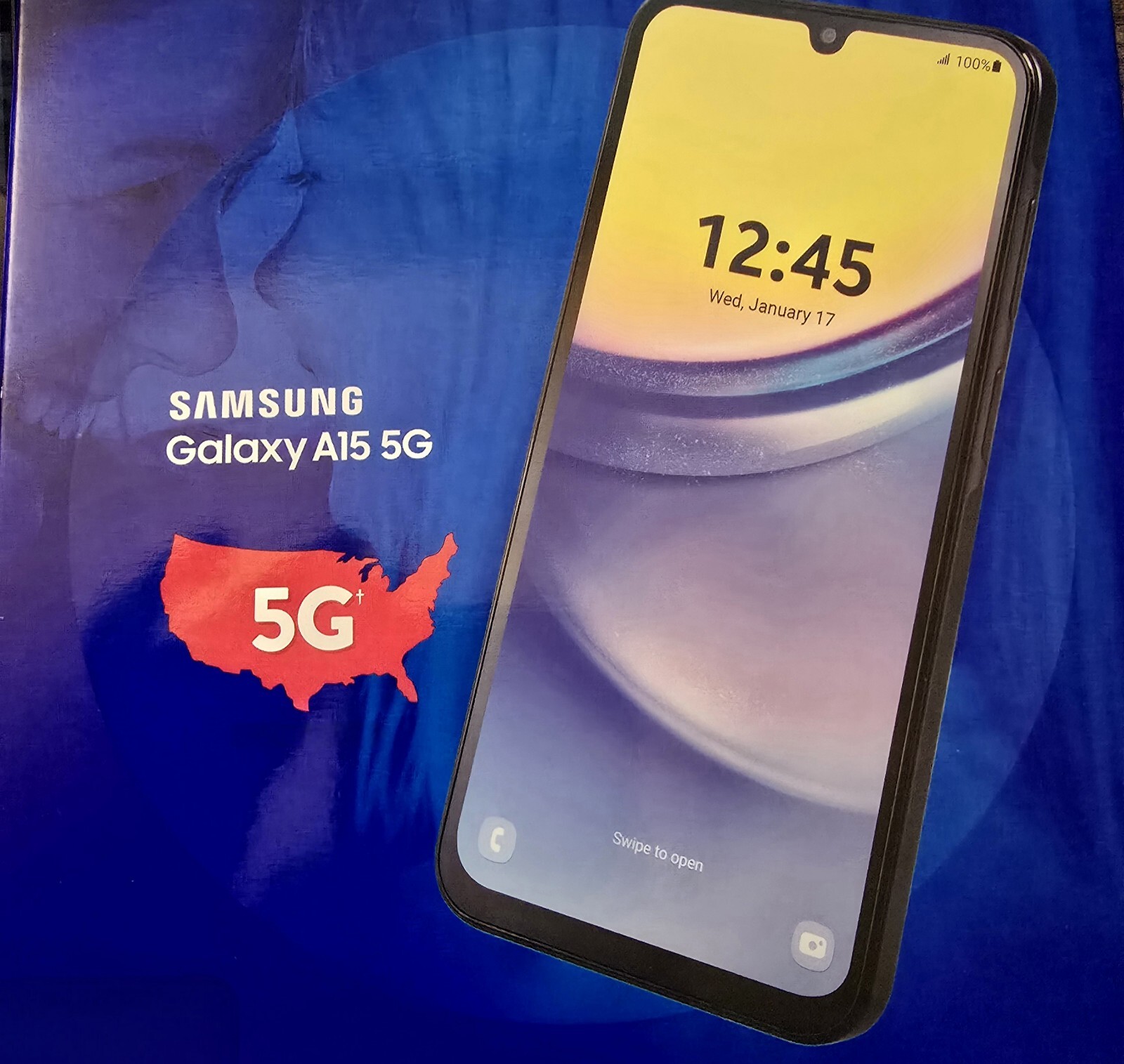 Samsung Galaxy A15 5G 128GB 4GB Single SIM GSM Unlocked Smartphone Blue