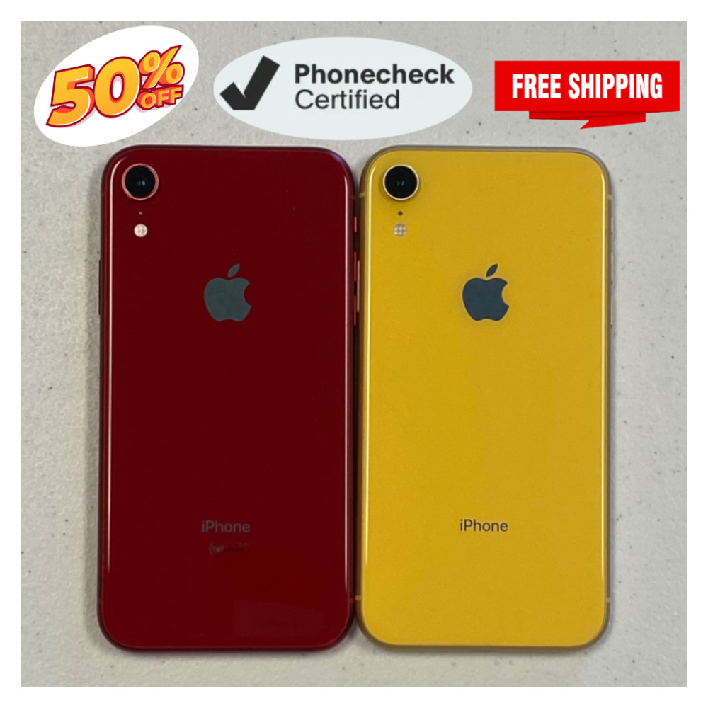 Apple iPhone XR 64GB Unlocked T-mobile Black/Red – Very Good Condition