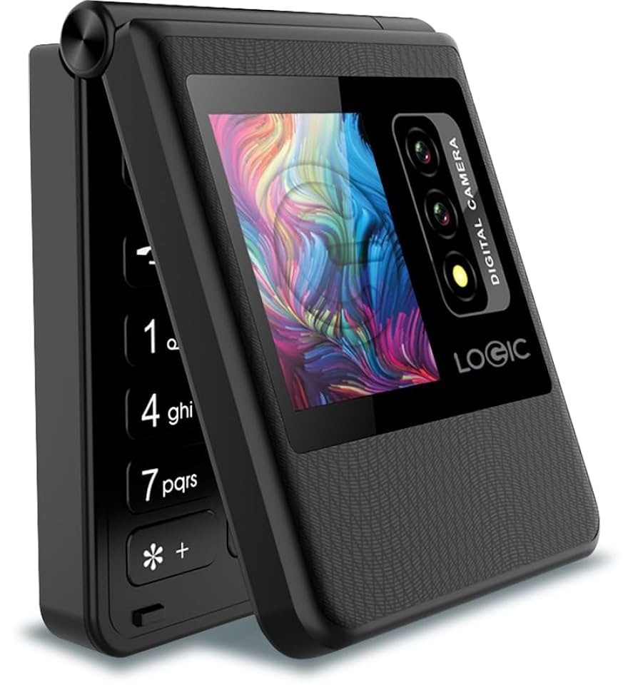 Logic Z1L 4G VoLTE Flip Phone GSM Unlocked Dual Sim- Black – New