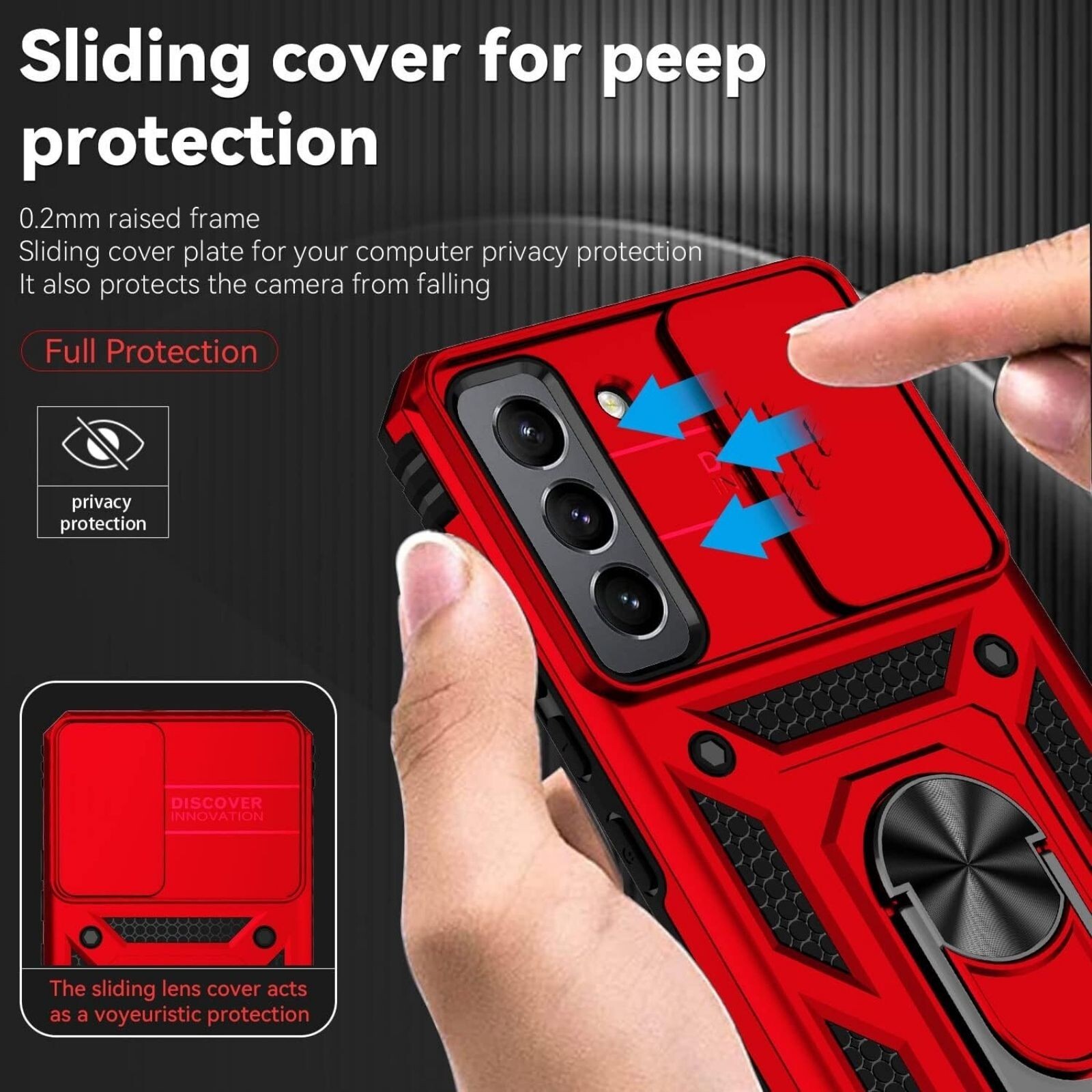 For Samsung Galaxy S22 Case w/Screen Protector & Military Grade Shockproof Cover