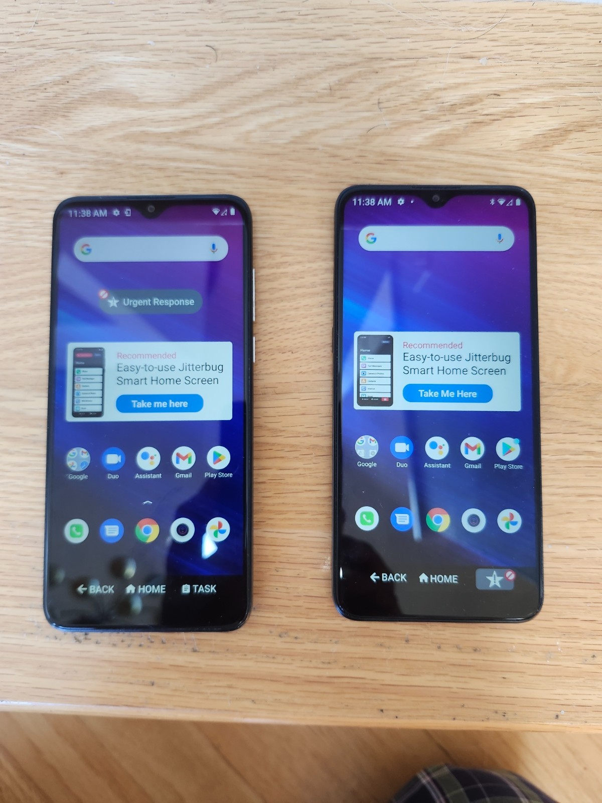 2 Alcatel Jitterbug Smart 3 32GB Smartphones for Seniors 6.22″ HD Dual Camera 4G