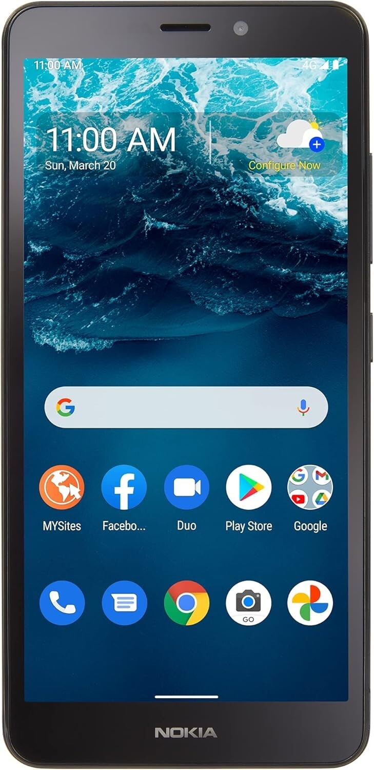 Nokia C100 4G N152DL 32GB 3GB Walmart Family Mobile Locked Blue New