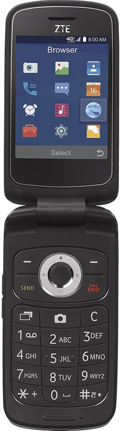 TracFone Z233 4G LTE Prepaid Phone, 4 GB & microSD up to 32 GB, Bluetooth 4.1
