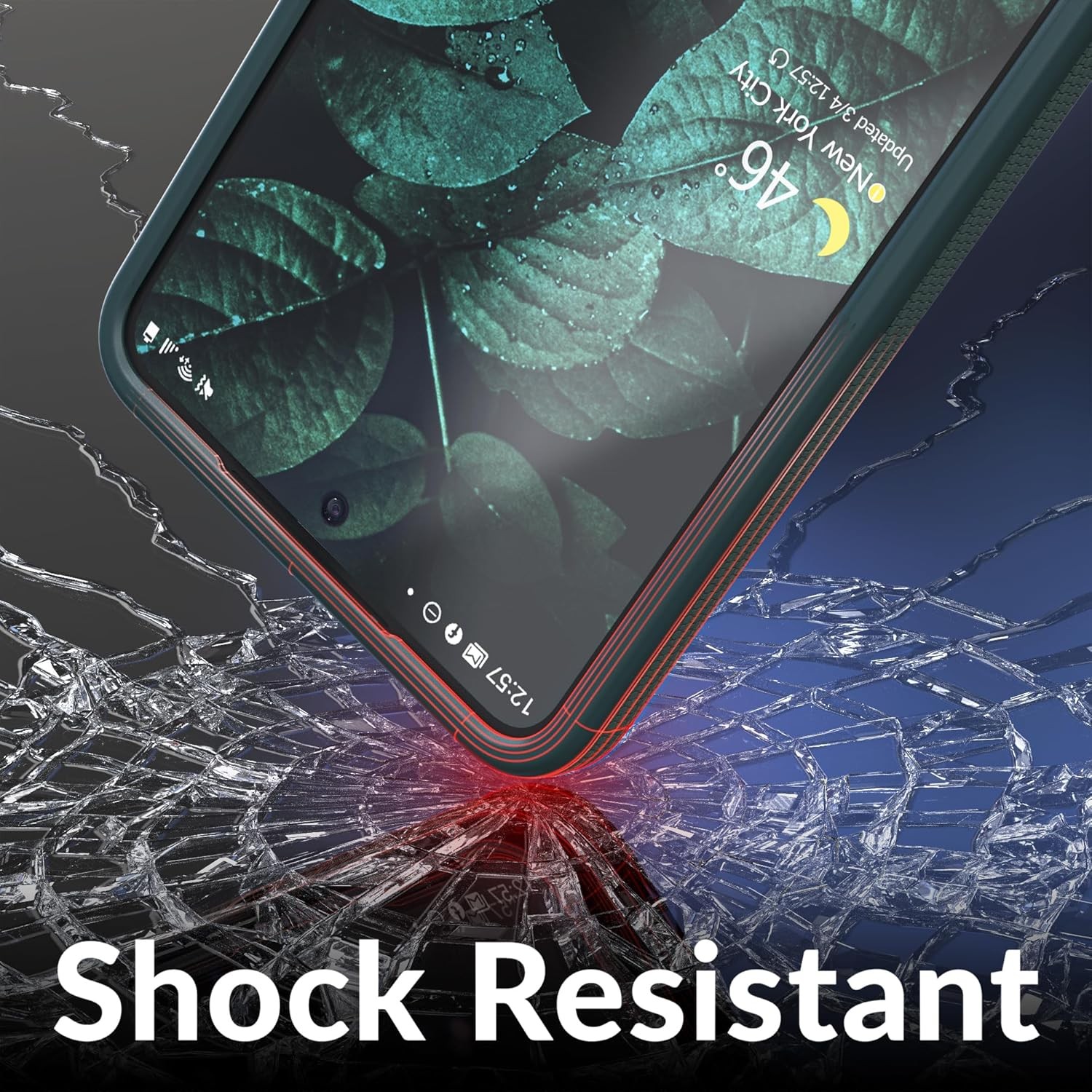 Samsung Galaxy S26 Case, Shockproof Protection Dual Layer Case – Forest Green