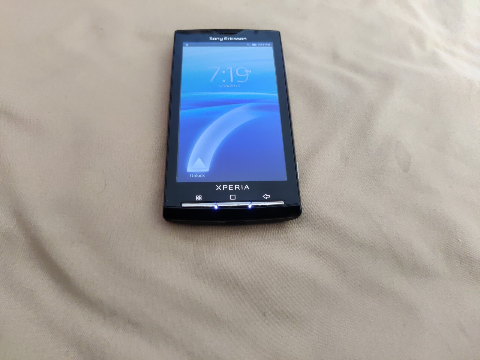 #1C# Sony Ericsson Xperia X10a – Black ( AT&T ) Rare Vintage Collectible Phone