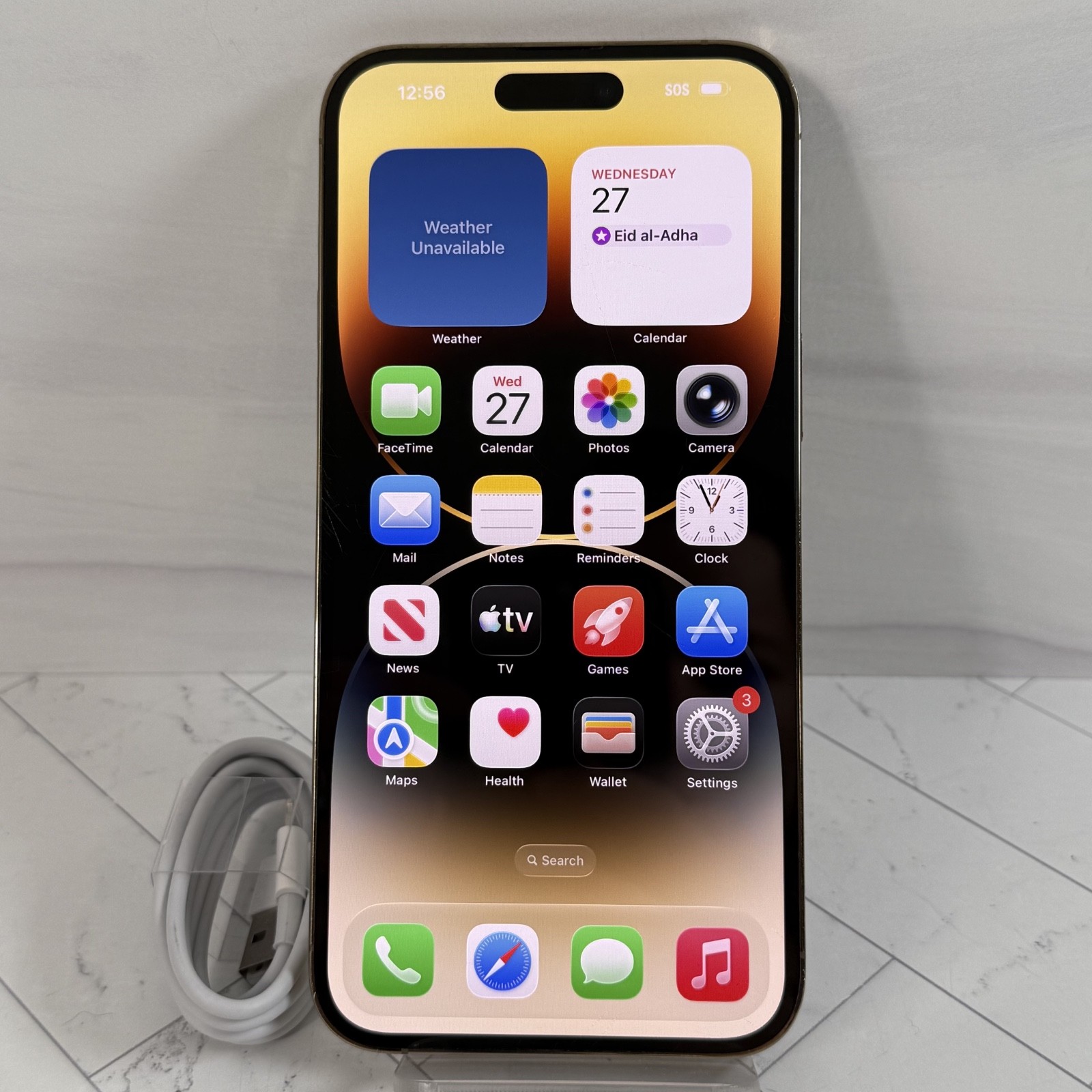 Apple iPhone 14 Pro Max 128 GB A2651 Gold Unlocked Verizon AT&T T-Mobile #A78