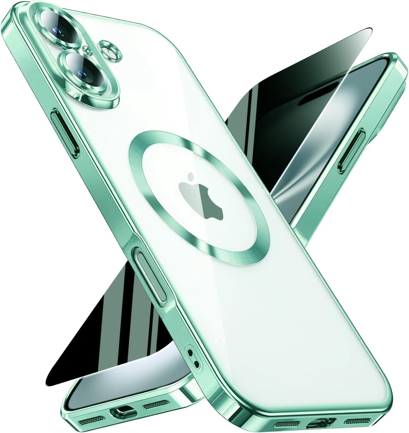 Magnetic for iPhone 17e/16e Case with Privacy Screen Protector & Full Camera Cov
