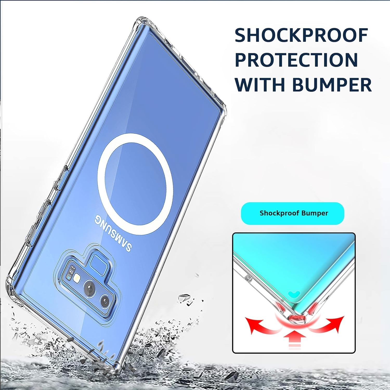 Samsung Galaxy Note 9 Case Clear Scratch Proof Slim Cover Bumper Protective NEW