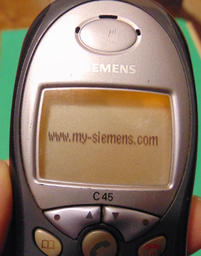 SIEMENS C45 – WORKING