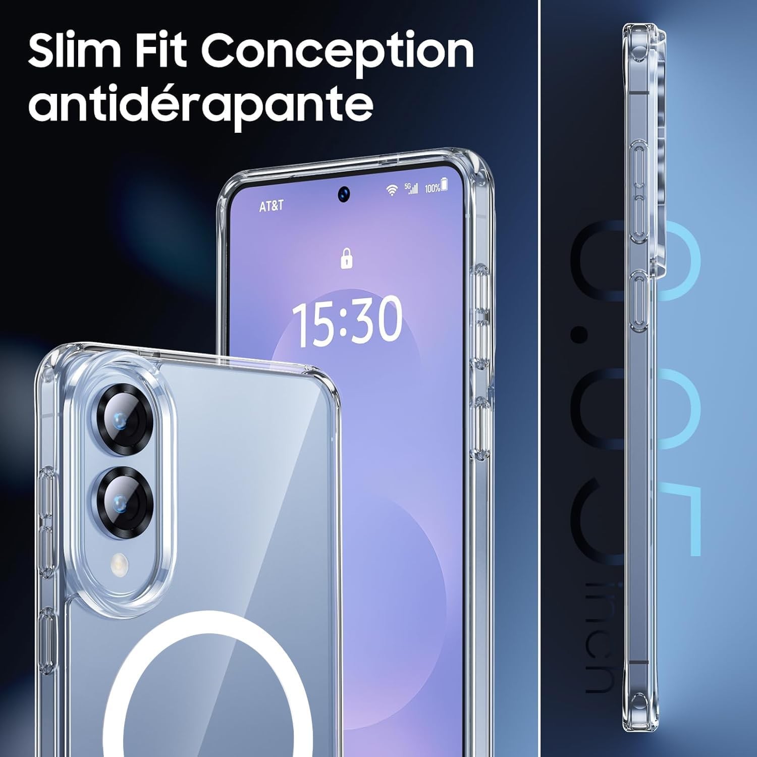 TPU Clear Shockproof Case for Samsung Galaxy S25 Edge with Screen & Camera Prote