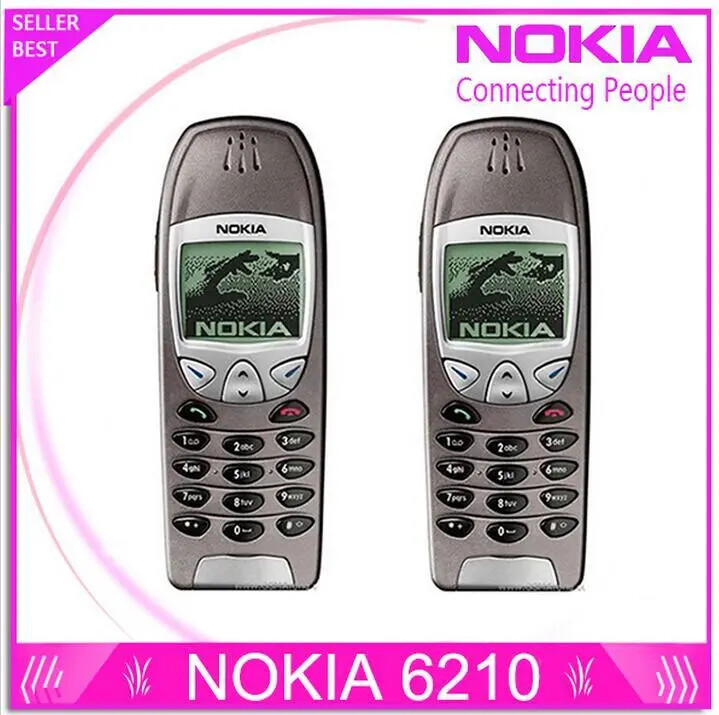 Original Nokia 6210 Mobile Phone 2G GSM 900/1800 Unlocked Cellphone high qualit