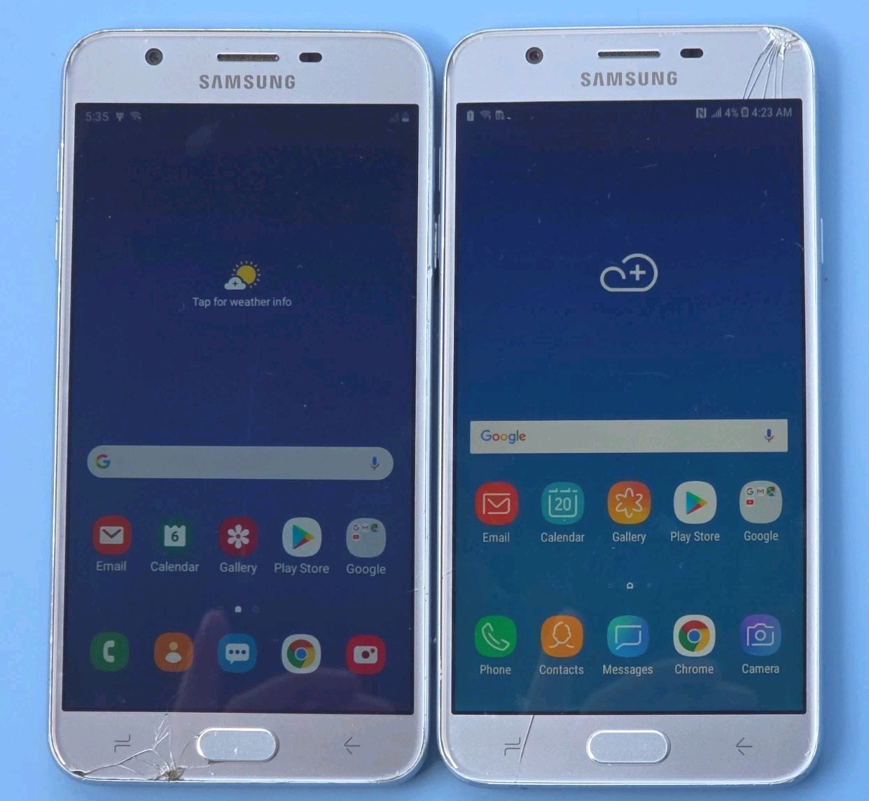 Samsung Galaxy J7 Star Bundle, 32GB, MetroPCS, Unlocked – AS-IS, Cracked Screen