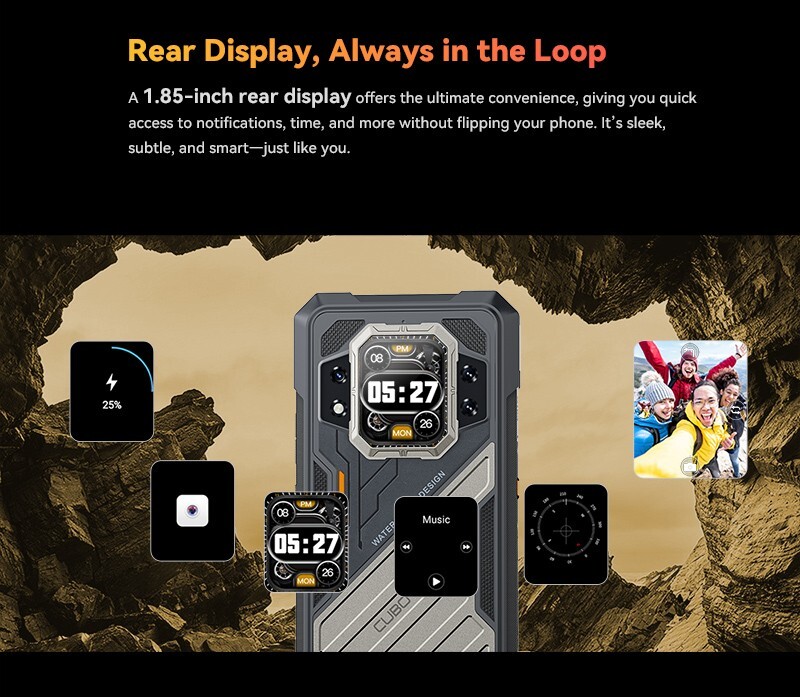 Cubot KingKong X PRO 5G Rugged Smartphone 48GB+256GB 6.72″ 144Hz NFC,Dual Screen