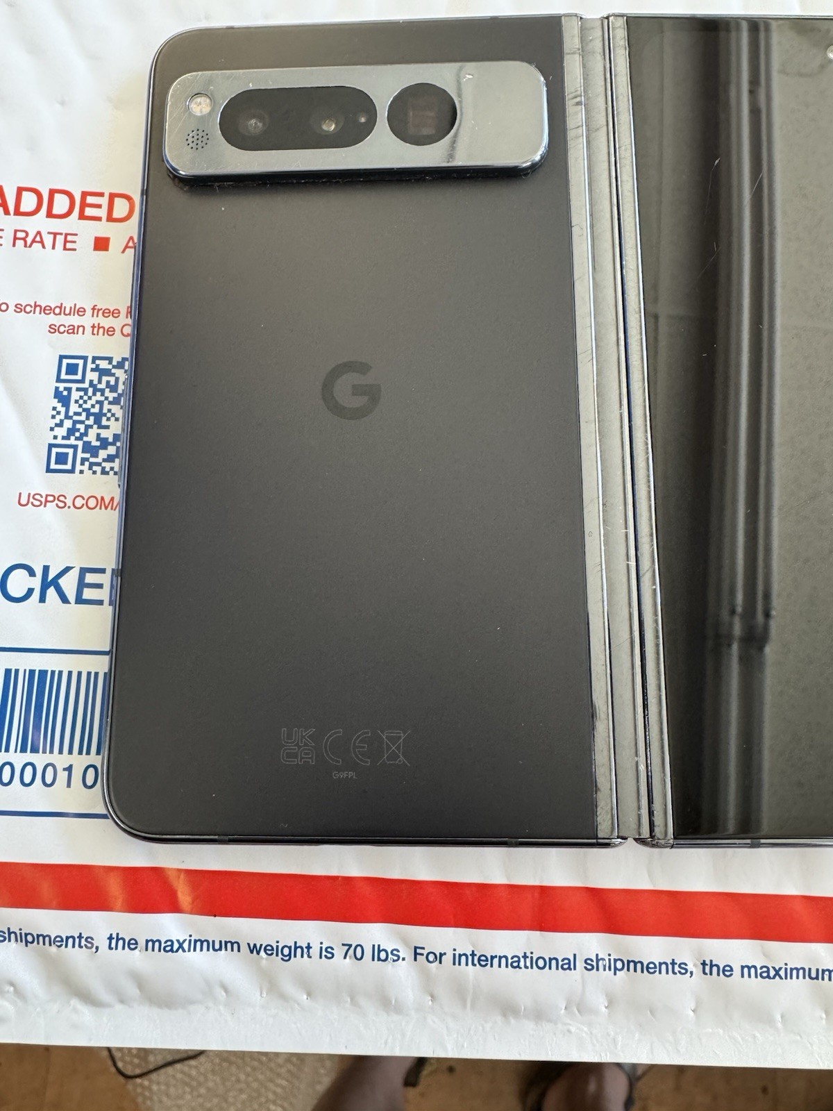 Google Pixel Fold 256GB Porcelain Unlocked Foldable Smartphone G9FPL Fully Funct