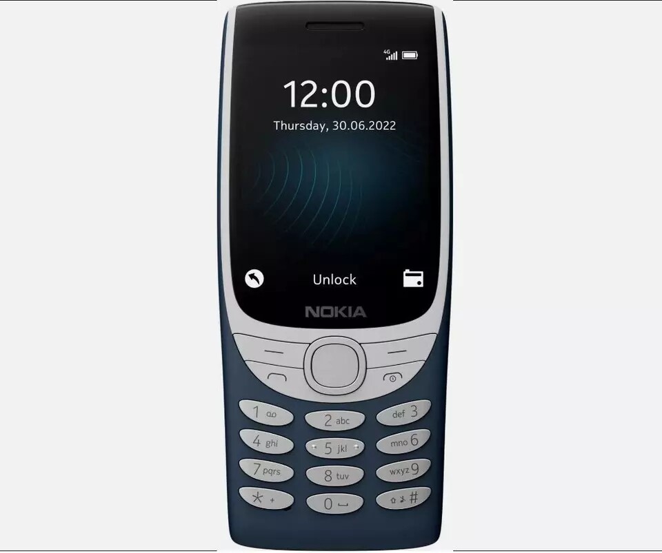 Unlocked Nokia 8210 4G Big Keyboad 4G LTE 128MB 48MB RAM 2.8″ 0.3MP Phone