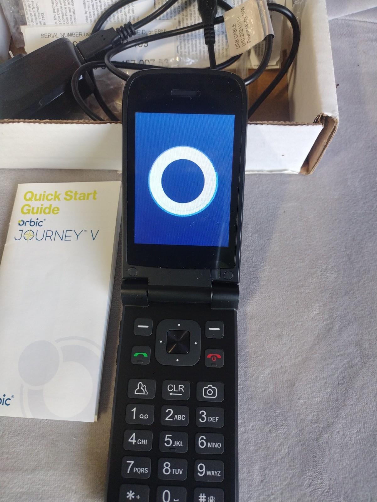 Journey V 4G LTE Basic Flip Phone 2.8″ US Model Unlocked for US Carriers ORB2210