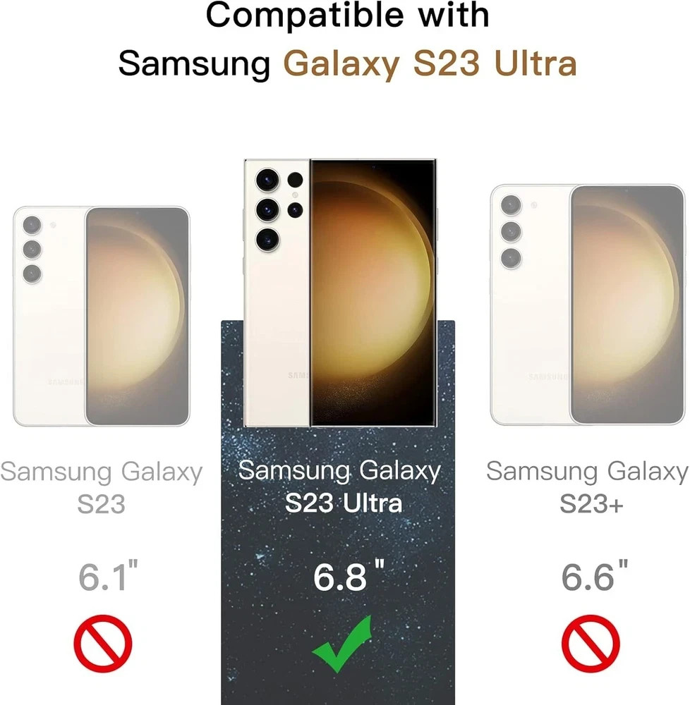 2+2 Samsung Galaxy S23 Ultra Screen Protector Glass Anti Fingerprint Clear Saver