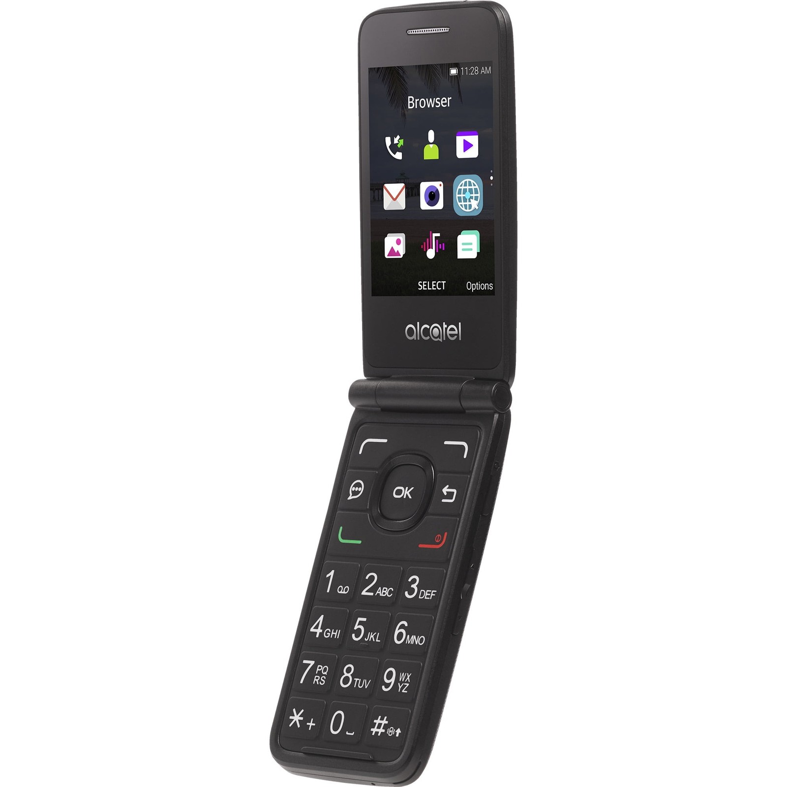 Alcatel MyFlip 4G LTE No-Contract Prepaid Basic Flip Phone for TracFone (A405DL)