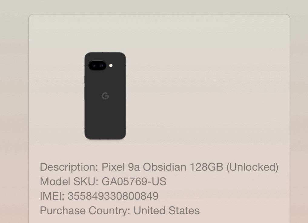 Factory Sealed Google Pixel 9a 128GB Obsidian Unlocked No GT read Description G6