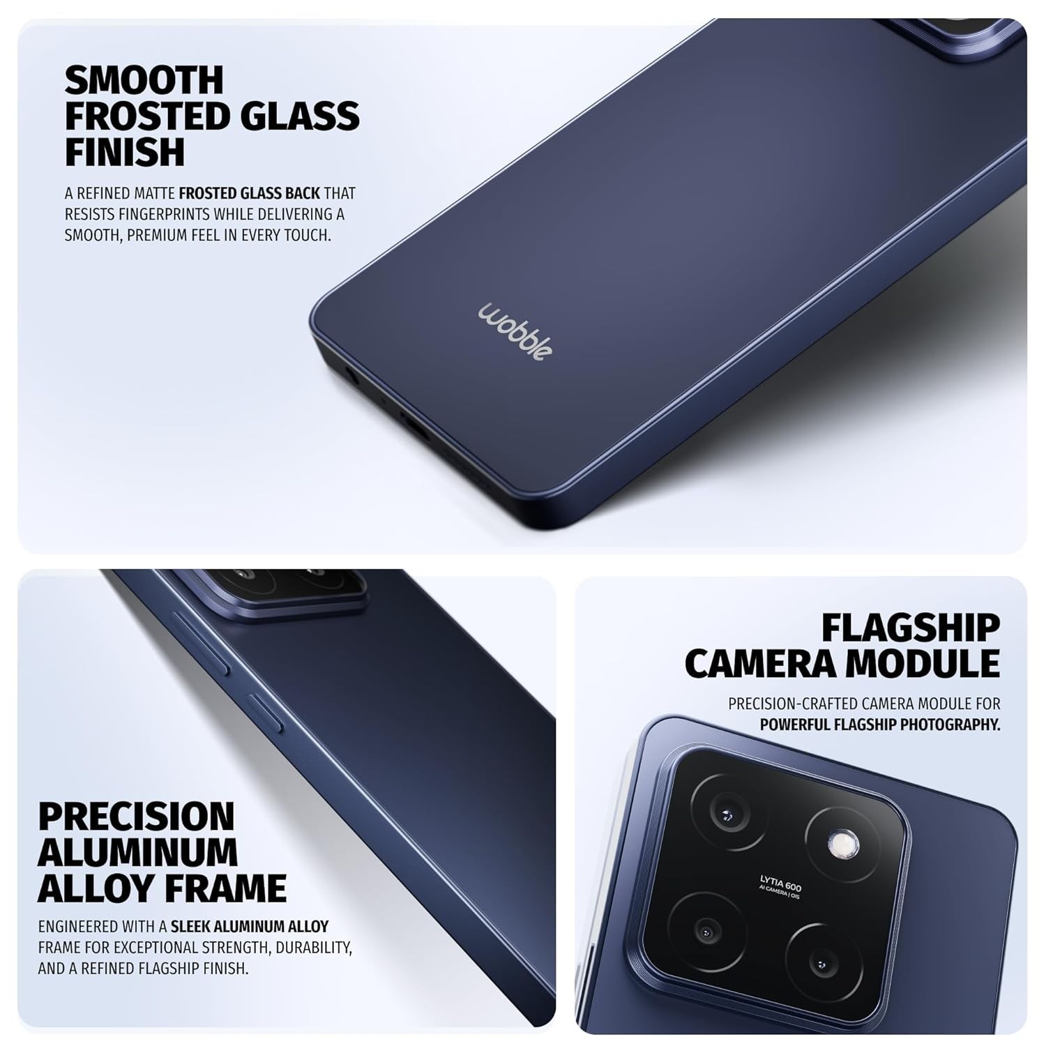 Wobble One 5G 12GB 256GB 50MP Epic Front Camera Dual 4KHDR Unlocked Global White