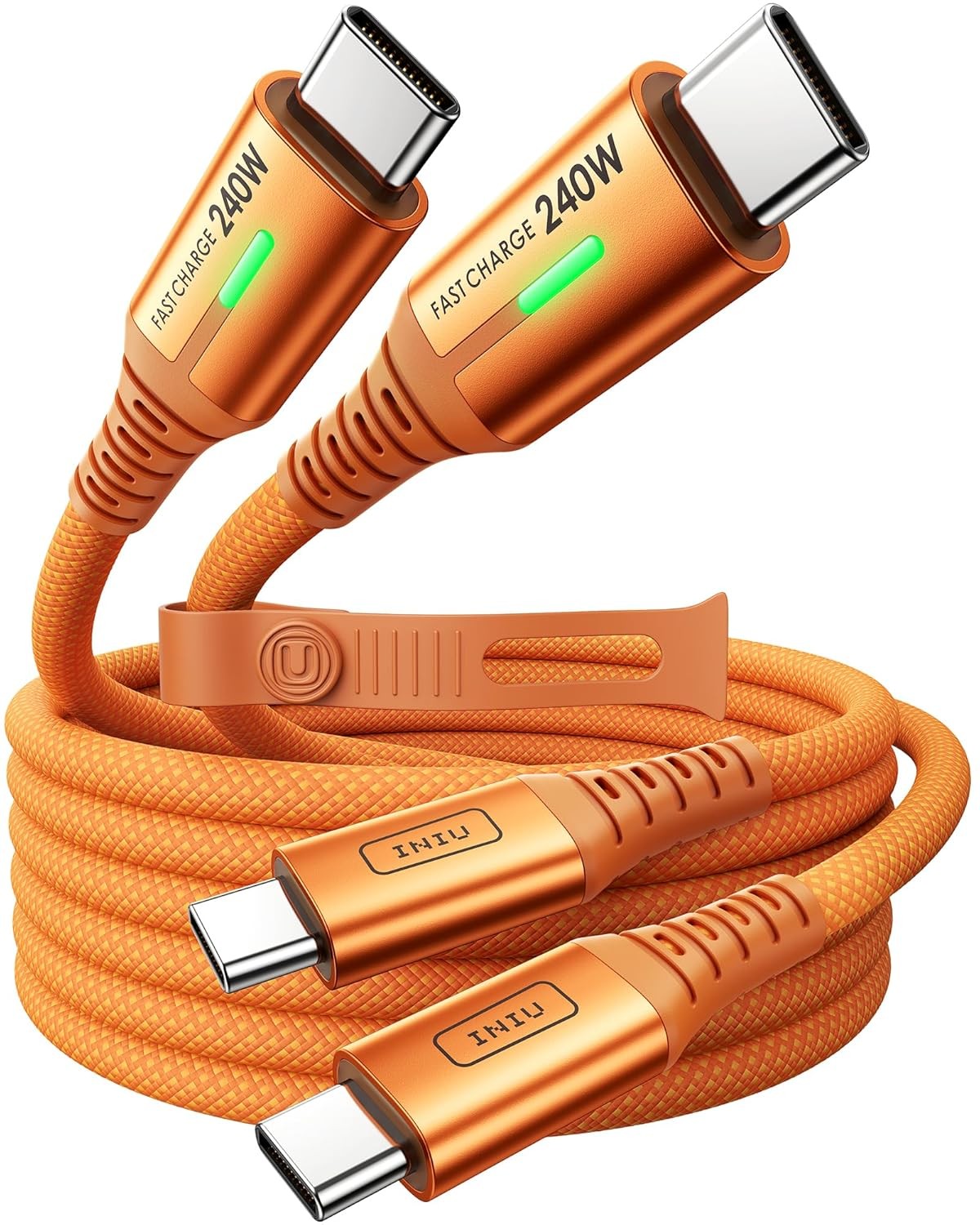 USB C to USB C Cable, 240W Fast Charging Type C Charger Cord, Braided USBC Cable