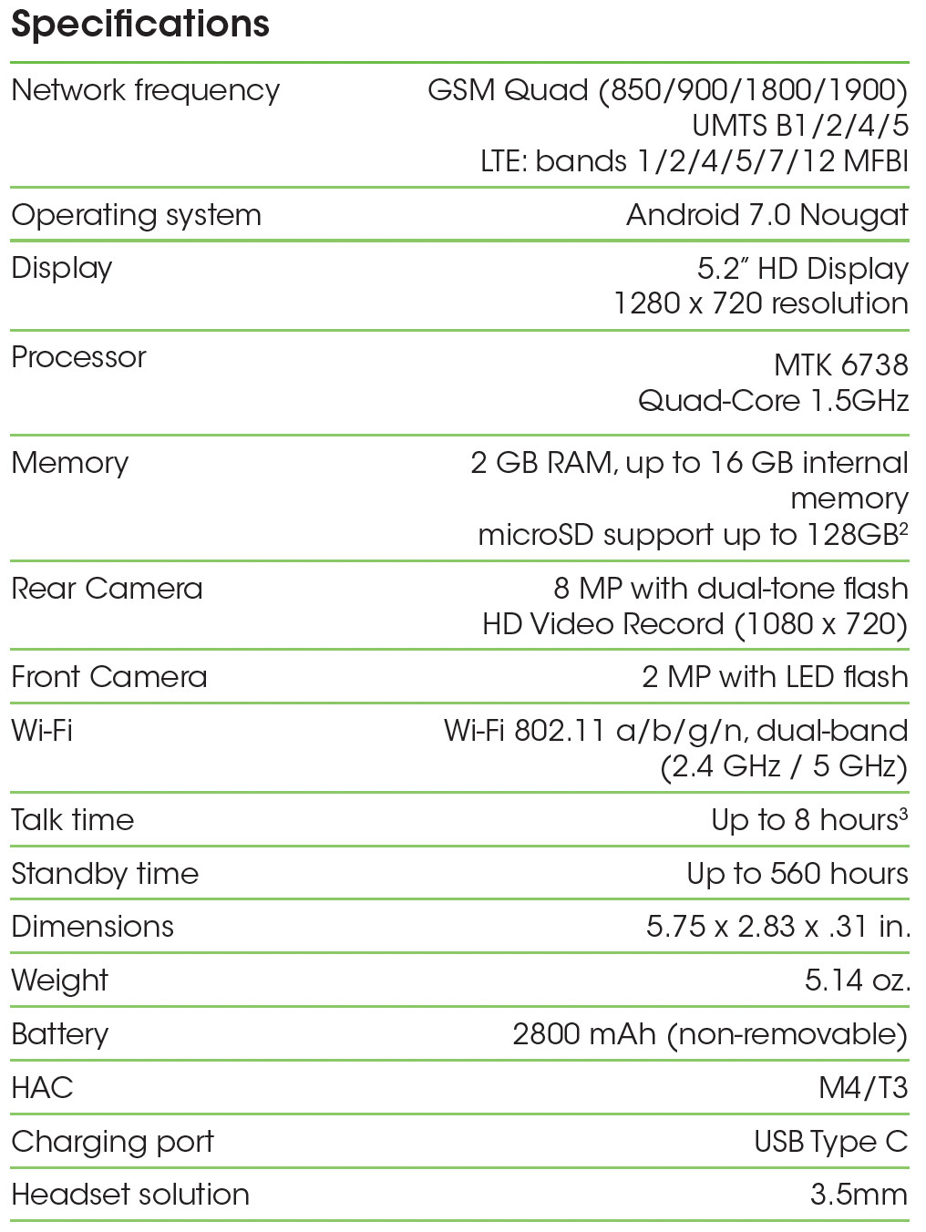 Alcatel PulseMix Android + SNAPBAK Sound, SNAPBAK Power – New Old Stock Cricket