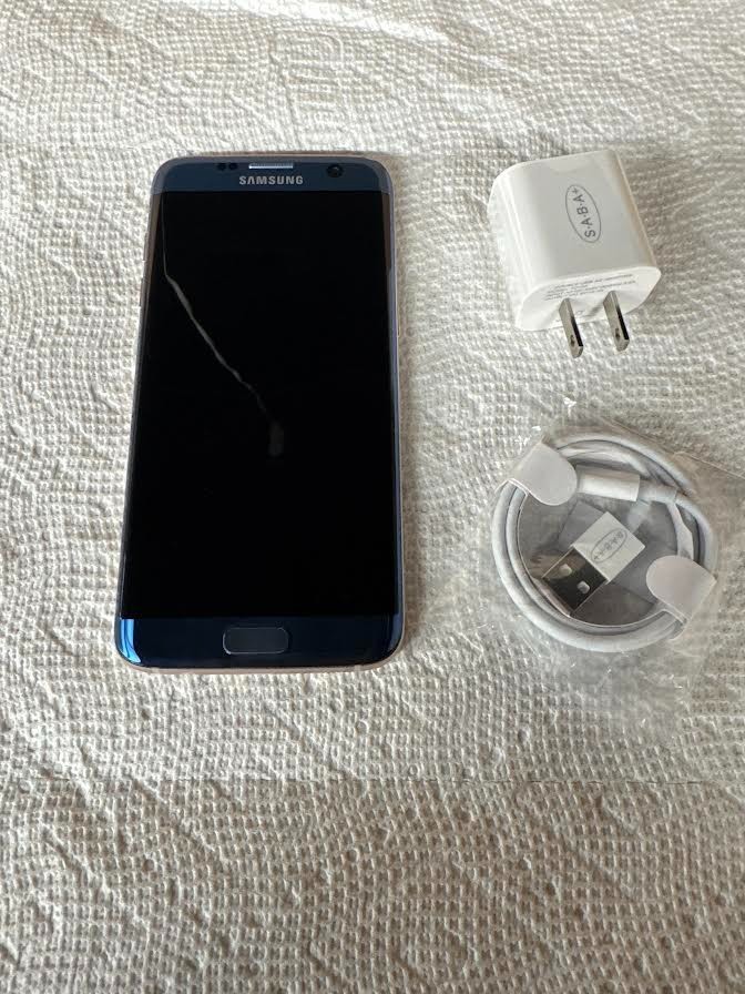 Samsung Galaxy S7 Edge G935U 32GB Unlocked Android Smartphone Excellent Blue US