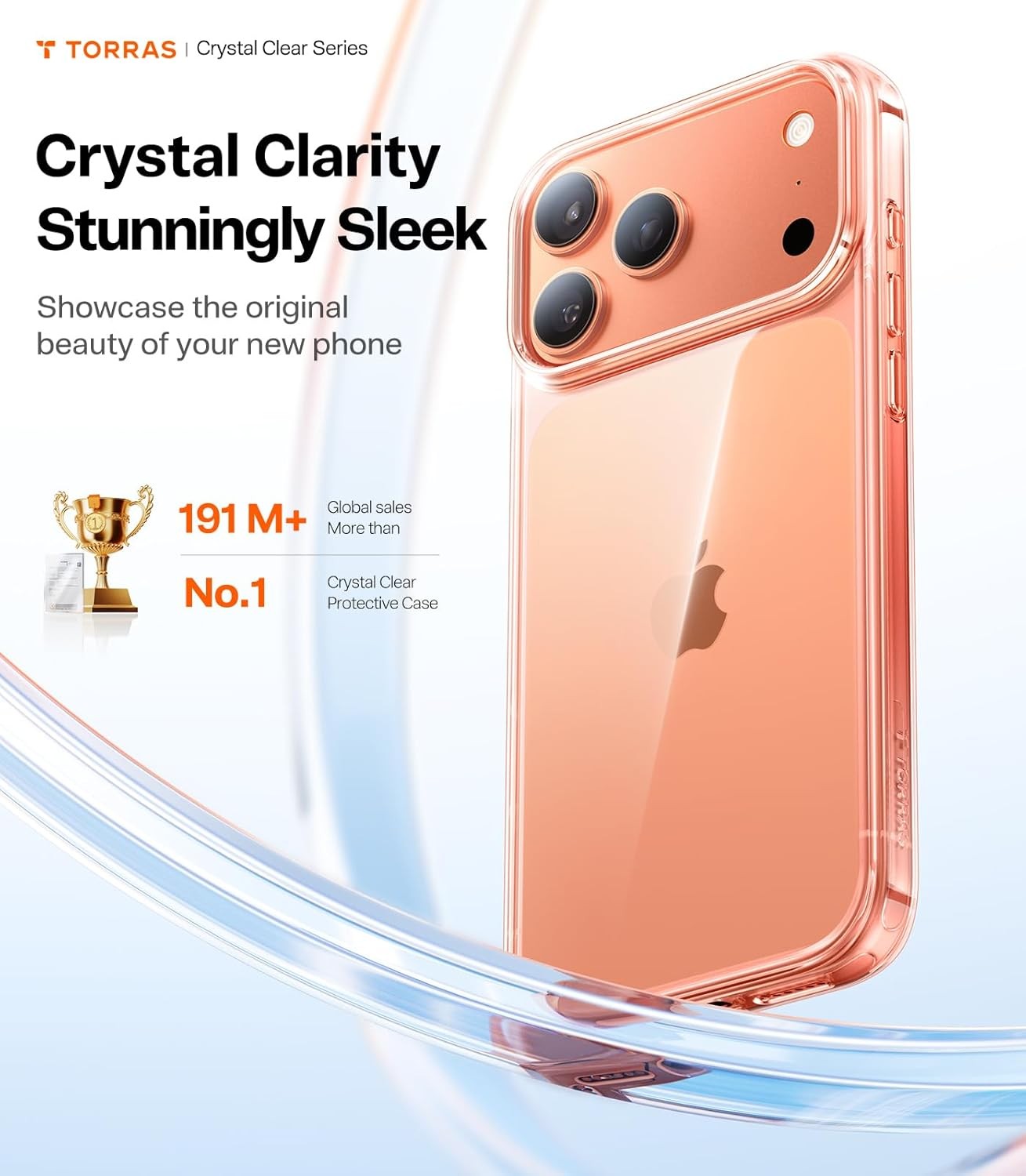 Crystal Clear Case for iPhone 17 Pro, Ultra-Slim, Anti-Yellowing, Military Grade