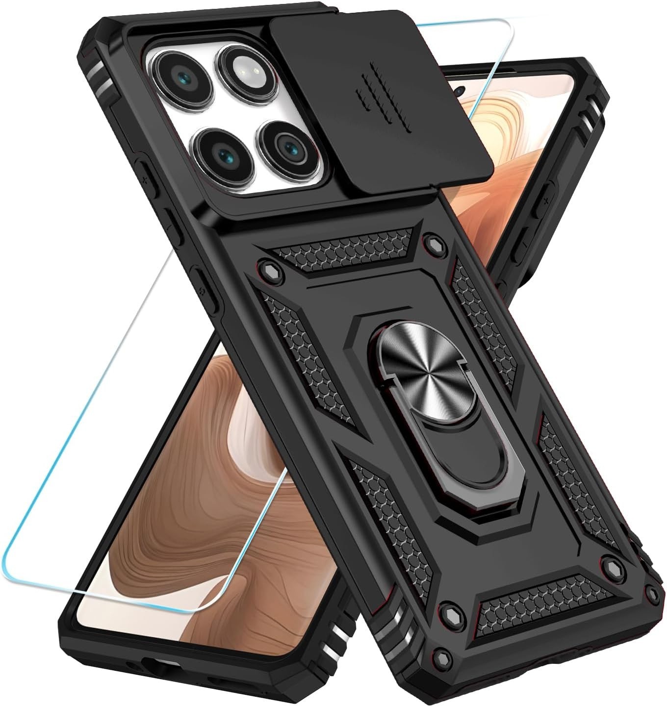 For Motorola Moto Edge 2025 Case with Military-Grade Protection and Camera Cover
