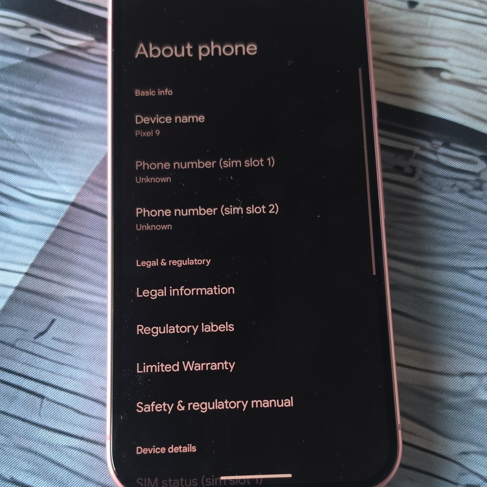 Google Pixel 9 128GB Pink Android 14 Verizon Locked Bar Smartphone