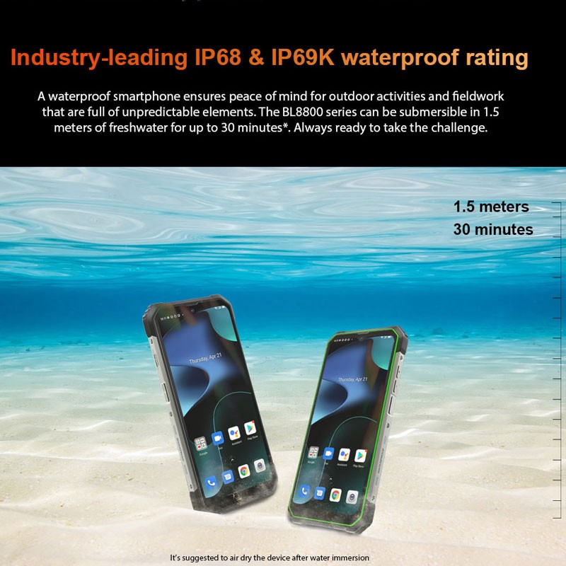 5G Blackview Rugged Phone Android Thermal Imaging Dual SIM Octa Core Waterproof