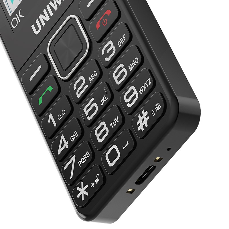 2.4″ 4G LTE Mobile Dual SIM Big Button Phone SOS Keyboard Unlocked UNIWA V2000